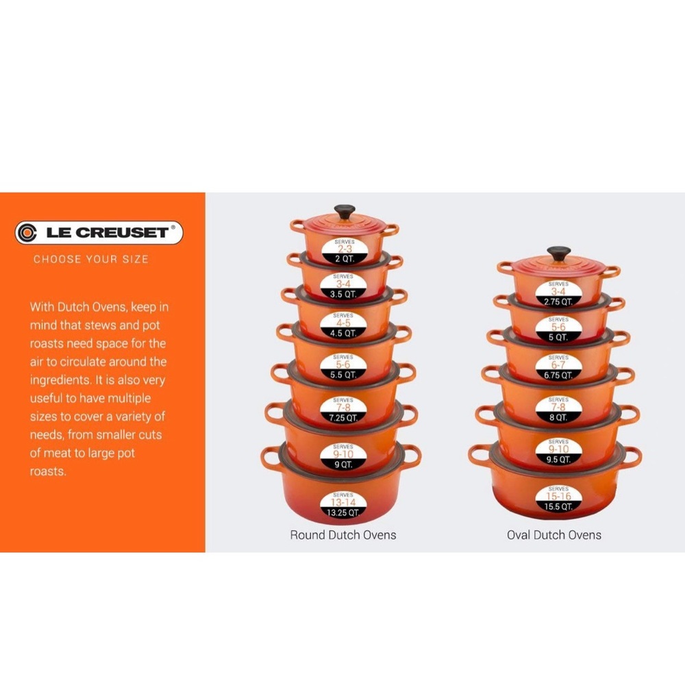 Le Creuset new 8qt #33 Volcanic rare - Picture 12 of 14